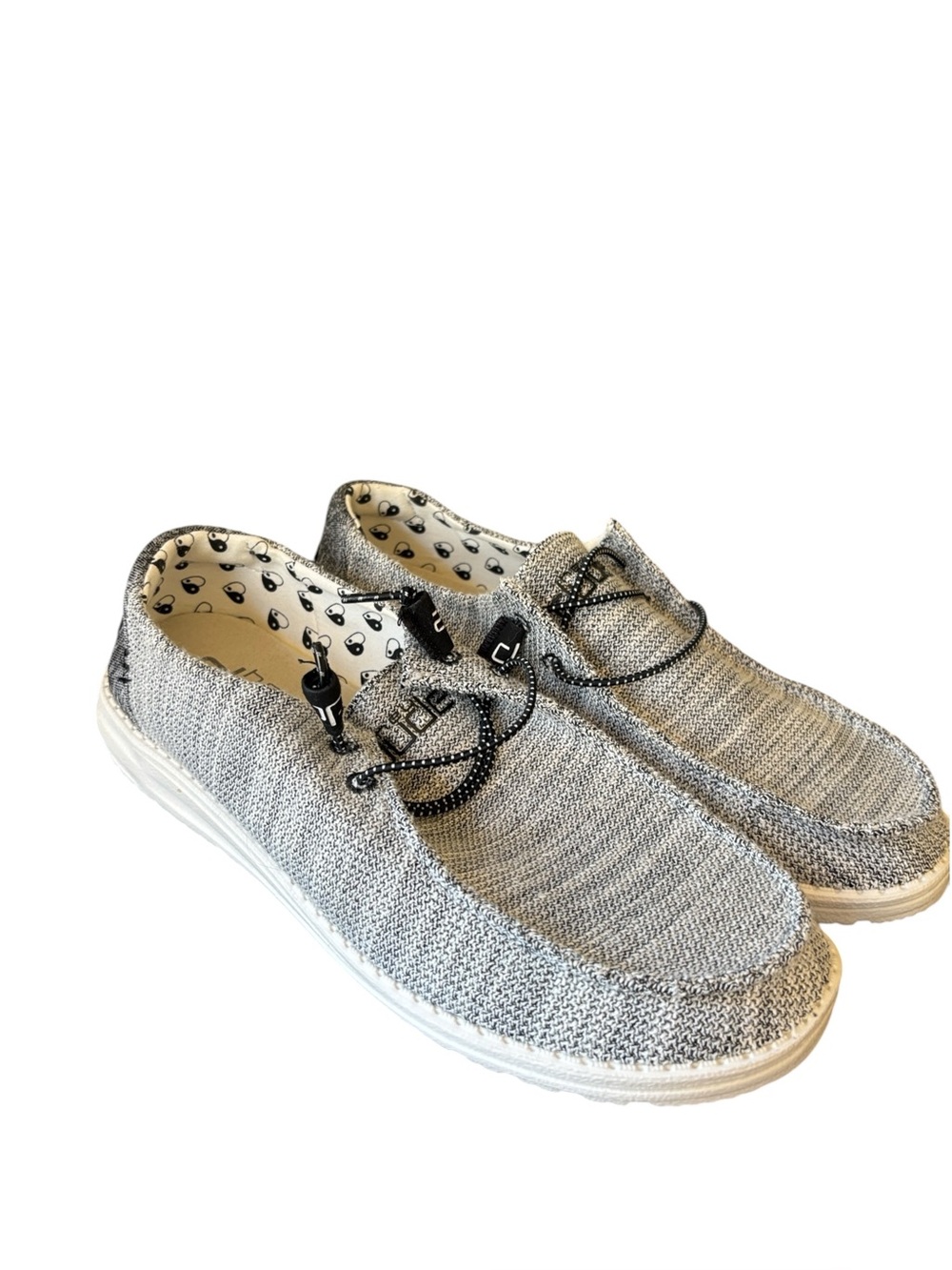 HEY DUDE Wendy Yin and Yang Stretch Slip On Flats Loafers Size 10 EU 41 NIB